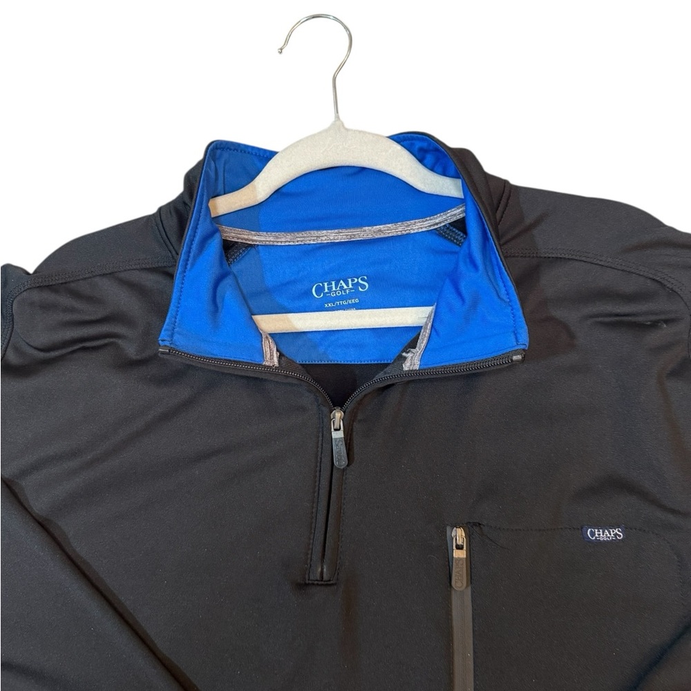 Chaps Performance Quarter Zip Pullover Black Men’… - image 2